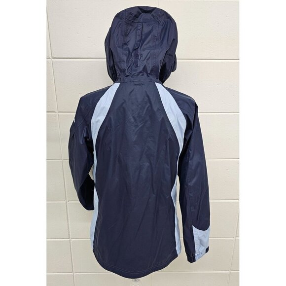 Columbia Omni-Tech Blue Women's Waterproof Hooded Jacket Size M - Picture 2 of 11